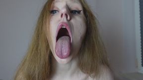 I beg you to cum on my face and tongue