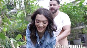 Feeling blessed as Sawyer Cassidy and petite Luna Luxe pleasure my cock&#x1F346; with their mouths