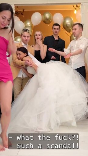 Stunning moment from &quot;BRIDE4K. All our guests saw me fucking on my wedding&quot;