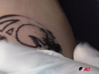 Large tit sweetheart Mara Martinez gets tattooed then banged