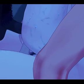 Dandadan Hentai - Momo Ayase Is Fucked by 5 Mens Handjob, Double Penetration and Blowjob - Asian Japanese Manga Anime Hentai 3D