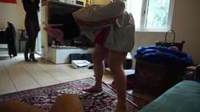 Femdom chicks love to kick their slave in balls