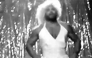 Muscular Bear Stripper with a Huge Cock