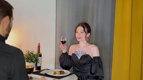 Unexpected blowjob and pounding in the toilet after the first date with a Russian whore
