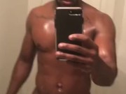 Light Work Out hot and sweaty body shine Athlete
