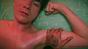 pov twink edging oil handjob with post cum play camilo brown jerking emmanuel kokichi