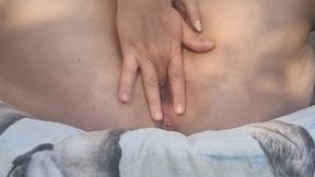 Amateur wife make the husband a cuckold, she make the husband help her wet and offer to neighborugh