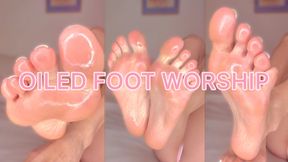 Oiled Foot Worship