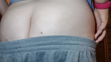 Big farts for this big hairy ass Italian stepmom