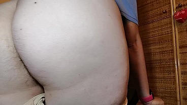 Big farts for this big hairy ass Italian stepmom