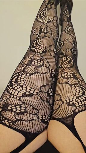 Pretty lace nylons
