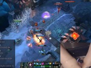 EGirl masturbates while playing League of Legends