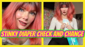 Stinky Diaper Check And Change In Front Of Friends