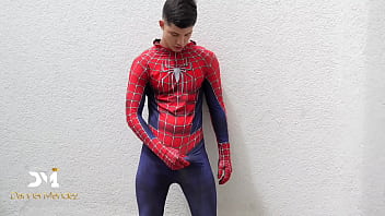 Spiderman Masturbating - Big Cum Release - Danner Mendez