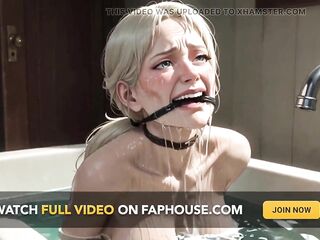 90 Year Old Granny Bathtub Servitude - Lewd & Begging to Be Filled
