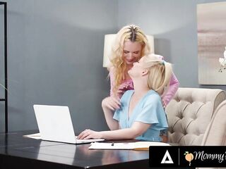 MOM'S GAL - 18yo Khloe Kingsley EATS OUT Stepmom Charlotte Stokely Out of Getting Caught!
