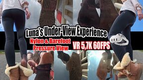 VR 5,7K 60FPS - Luna’s Under-View Experience – Nylon & Barefoot Pressure View