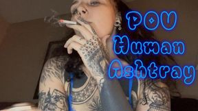 POV Human Ashtray