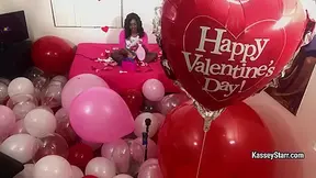 Kasseystarr in Valentines Day Room Of Balloons - FanCentro