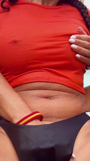 Latina and Lola Lu Bound, Gagged and Blasted. the Hose Reverse Flip Ends with Lesbian Kink Sesh at the Pool