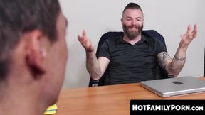 HotFamilyPorn.com - Athletic stud rammed by step uncles big throbbing cock hard