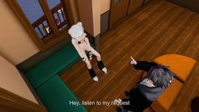 Naked boy exposed in VRChat gay animated cartoon