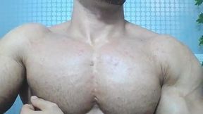 Muscle Stud Shows Off His Huge Pecs and Pits