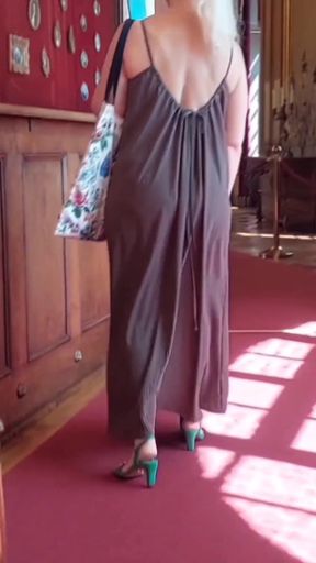 Beautiful Blonde Amateur Wife Enjoys Sex Half Naked