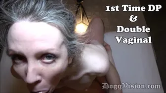 Slender MILF's First DP with BBC and Rough Threesome