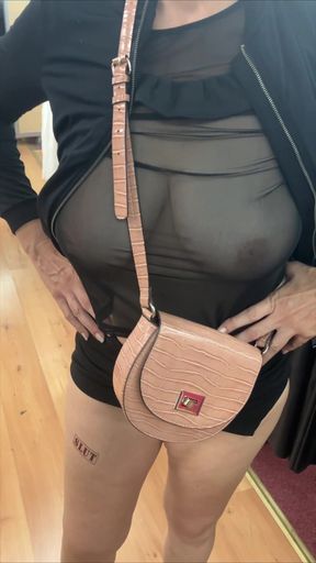 Lady Oups Micro Dress Shopping Flashing