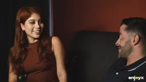 Fiery redhead Marina Gold deep throats and gets assfucked hard