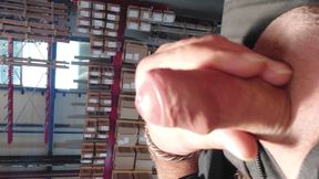 Cumshot in work