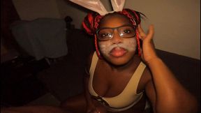 been walking around like this all day apparently big butt easter bunny wants her hard big tasty yummy carrot take boobs out - mastermeat1