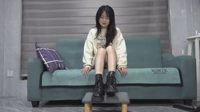 Yu Yu's foot tickling while in socks and stockings - custom request