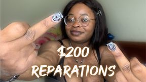 $200 REPARATIONS