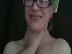 German blonde in action