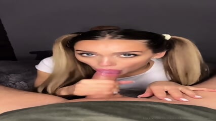 Kristin@ Sweet Luxury G Pigtails Blowjob