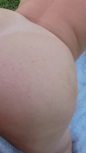 Thrilling moment from "Naughty Curvy Wife taking dick outdoors"