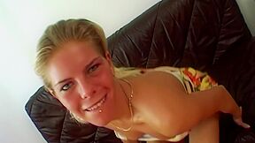 Slim German teen 18+ Girl Getting Her Tight Holes Pleased By A Long Dildo