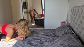 Behind the Scenes! Amateur Couple Have Sex in the Morning. Double Penetration