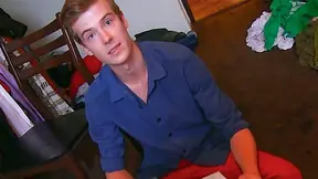 Lots of cum for a dude after his landlord is finished with him