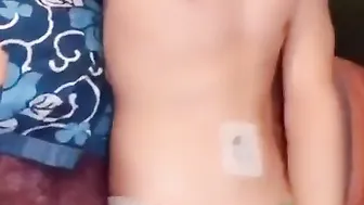 Cute Japanese twink masturbating on webcam without cumming