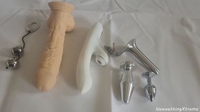 A little bit anal play... what fits in my ass... try some toys...