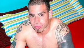 Tattooed Hunk JERKS OFF His Massive Erect Cock – Raw Muscle Gay XXX