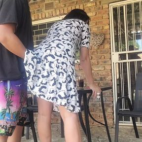 Mutual masturbation with my neighbors wife ends in outdoor creampie