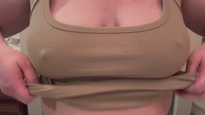 POV Sexy AF DDD Tits with Hard Nipples. I Love Having a Big Cock Between My Big Boobs.