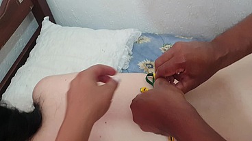 Corno da sua mulher novinha ao pirocudo da academia