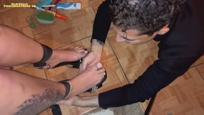Tickling the Sensitive Feet of Esmeralda – Part 3