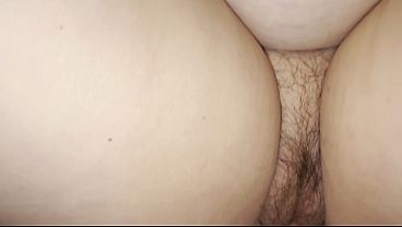 Hairy-pussied BBW MILF gets a creampie