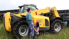 Dump Truck Fuck: Coarse Farmer Doggy-fucks His Slim Brunette GF In the Field